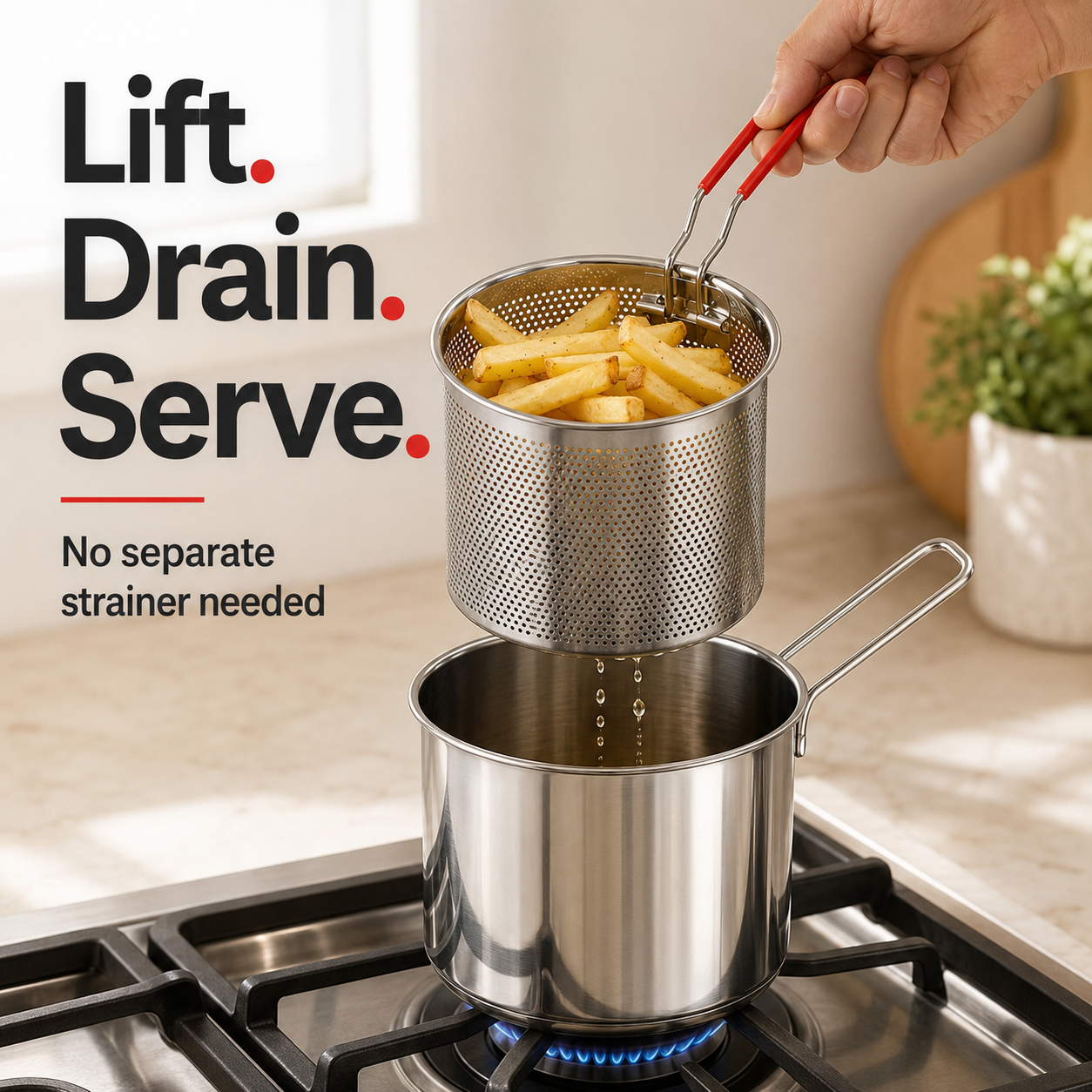 🍟 Personal Mini Deep Fryer Set for Small-Batch Frying