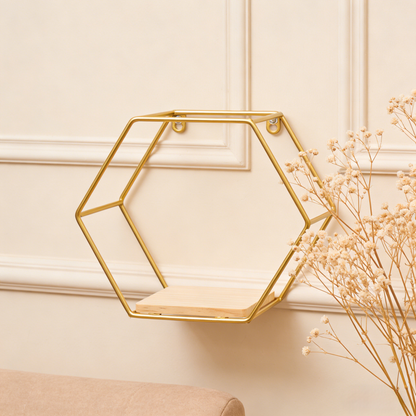 Minimalist Hexagonal Shelf