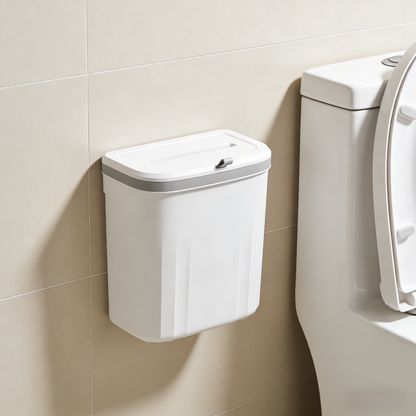 Wall-mounted trash can