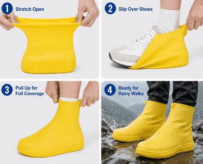 🌧️ Don’t Let Rain Ruin Your Shoes — Packable Silicone Shoe Covers