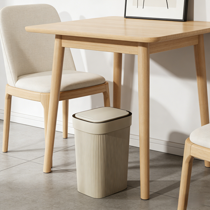 Press-Top Slim Trash Can