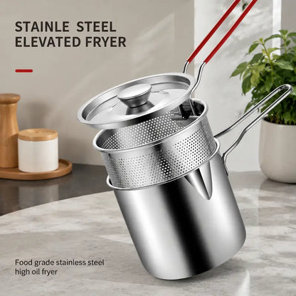 🍟 Personal Mini Deep Fryer Set for Small-Batch Frying