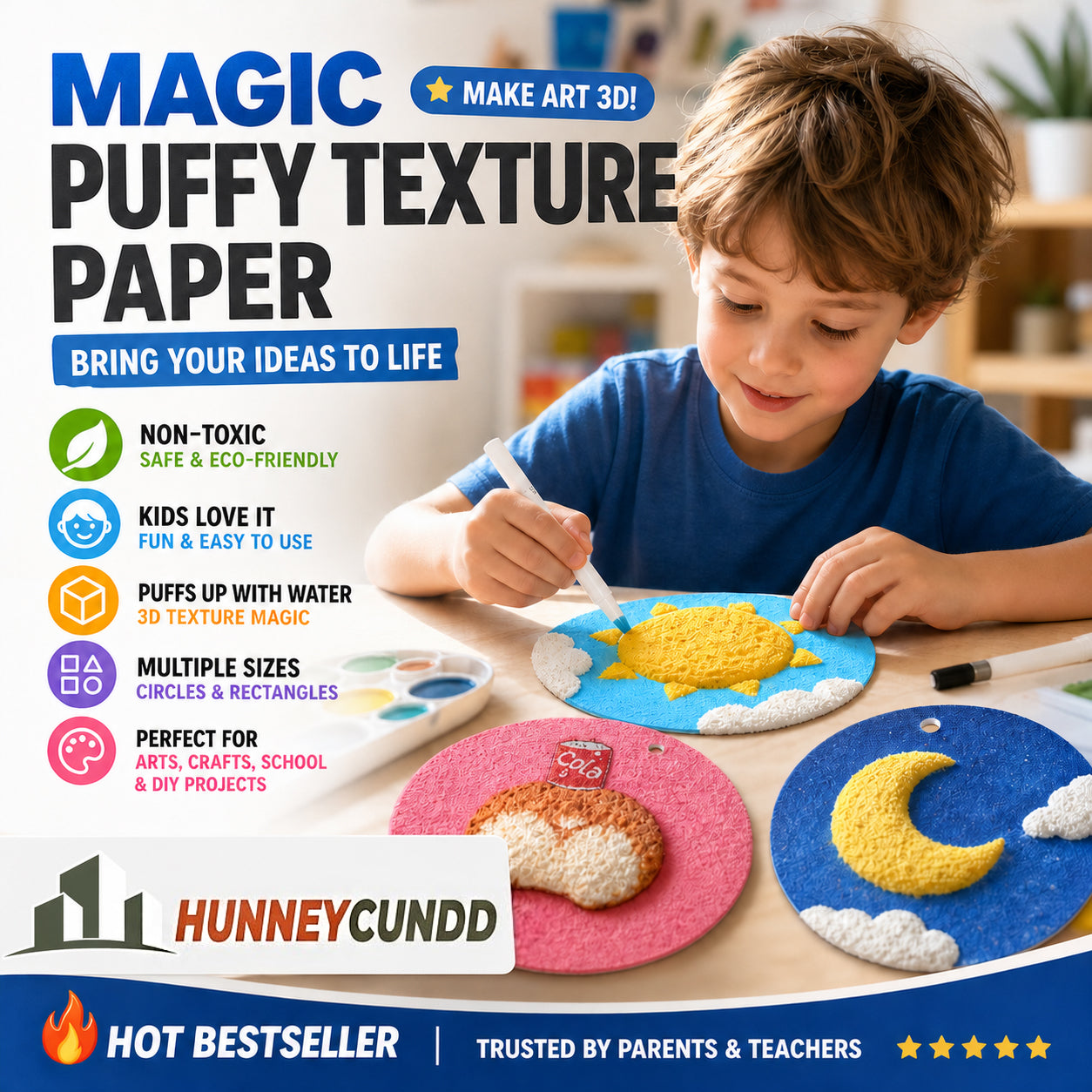 🎄Special Surprise Offer 🎁Buy 3 Get 2 Free！🔮Master the magic of painting！👩‍🎨Foam Texture Painting Paper🎁