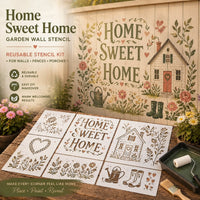 🏡 Home Sweet Home Wall Stencil
