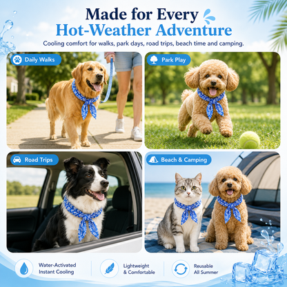 Summer Pet Cooling Collar Wrap