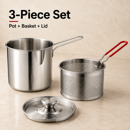 🍟 Personal Mini Deep Fryer Set for Small-Batch Frying
