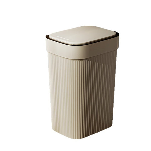 Press-Top Slim Trash Can
