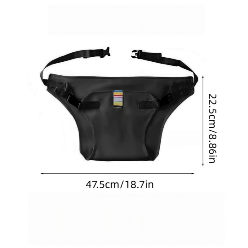 Portable baby chair harness size and dimensions