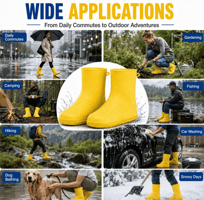 🌧️ Don’t Let Rain Ruin Your Shoes — Packable Silicone Shoe Covers