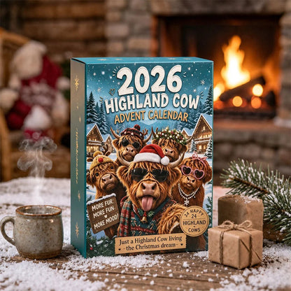 🐂2026 Highland Cow Advent Calendar — 24 Unique Collectible Characters(📦Buy 2 Free Shipping)