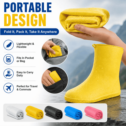 🌧️ Don’t Let Rain Ruin Your Shoes — Packable Silicone Shoe Covers