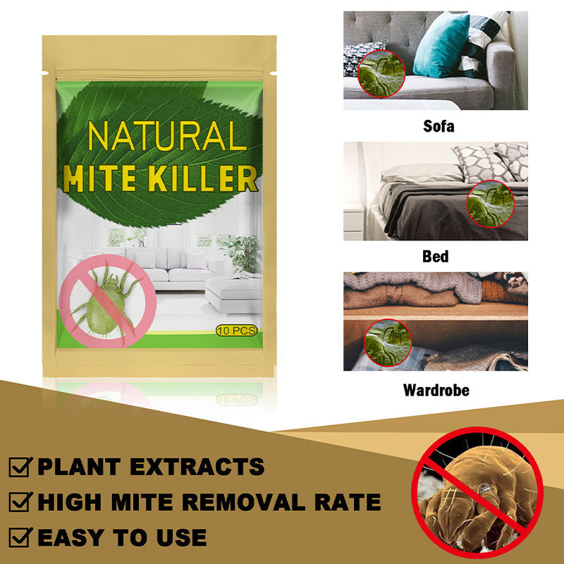Natural mite control sachet for sofas beds and wardrobes